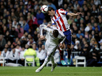 SPAIN, Madrid:Real Madrid's Spanish Defender Sergio Ramos and Atletico de Madrid's Uruguayan Defender Diego Godin   during the Spanish Kings...
