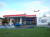 An Esso (Standard Oil) petrol station in Manchester, trading in unleaded and diesel fuel, for road vehicles on Friday 16th January 2015. Ess...