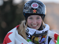 Justine Dufour-Lapointe from Canada wins a GOLD in Ladies' Moguls Final, at FIS Freestyle World Championship in Kreischberg., Austria. 18 Ja...