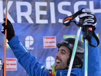 Anthony Benna from France takes a GOLD in Men's Moguls Final, at FIS Freestyle World Championship in Kreischberg, Austria. 18 January 2015....