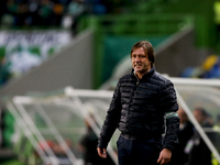 Rio Ave's coach Pedro Martins during the Portuguese League  football match between Sporting CP and Rio Ave FC at Jose Alvalade  Stadium in L...