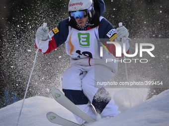 Sho Kashima from USA during Men's Moguls qualification, at FIS Freestyle World Championship in Kreischberg, Austria. 18 January 2015. Photo...
