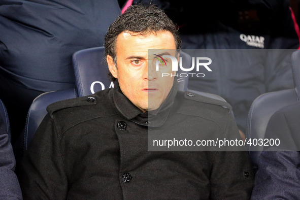 BARCELONA -21 january- SPAIN: Luis Enrique Martinez in the match between FC Barcelona and Atletico Madrid, for the first leg of the quarterf...