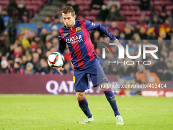 BARCELONA -21 january- SPAIN: Jordi Alba in the match between FC Barcelona and Atletico Madrid, for the first leg of the quarterfinals of th...