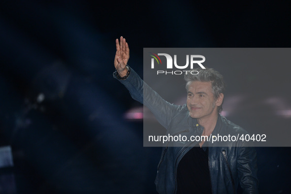 Luciano Ligabue attend closing night of the 64rd Sanremo Song Festival at the Ariston Theatre on February 22, 2014 in Sanremo, Italy. 