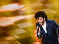 Francesco Renga attend closing night of the 64rd Sanremo Song Festival at the Ariston Theatre on February 22, 2014 in Sanremo, Italy. (