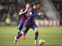 Messi during the match between Elche CF against FC Barcelona, week 20 of La Liga 2014/15 in Martinez Valero stadium,  Elche, SPAIN - 2015 Ja...