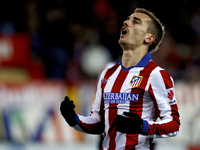 Atletico de Madrid's French forward Antoine Griezmann during the Spanish League 2014/15 match between Atletico de Madrid and Rayo Vallecano,...