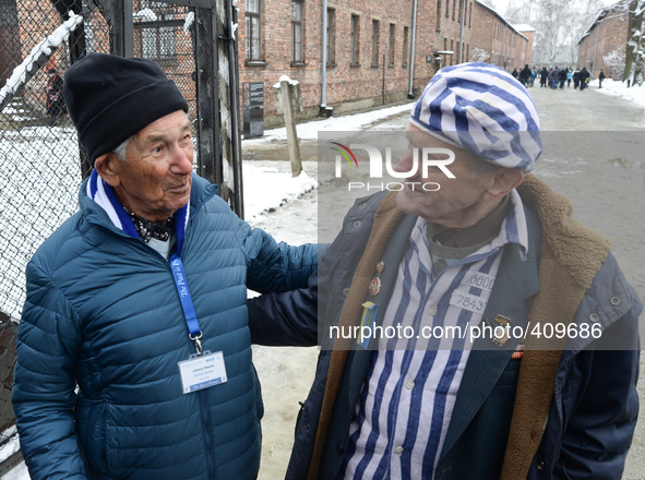 Auschwitz survivors, Igor Malicki from Ukraine, age 89 (will be 90, the next February 12), returns to Auschwitz for the 70th Anniversary of...