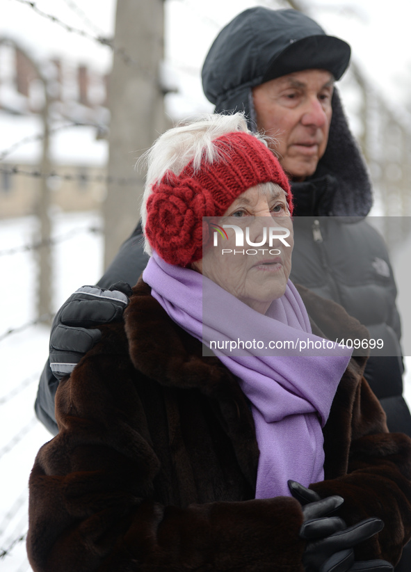 Auschwitz survivor, Rose Schindler from USA (age, 86, originally from eastern Slovakia/western Ukraine), and her husband Max (age 86, origin...
