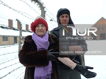 Auschwitz survivor, Rose Schindler from USA (originally from eastern Slovakia/western Ukraine), and her husband Max (originally from Germany...