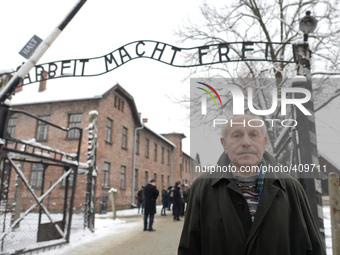 Auschwitz survivor, Mordevhai Ronen from Canada, returns to Auschwitz for the 70th Anniversary of the Camp Liberation. Oświęcim, Poland. 26...