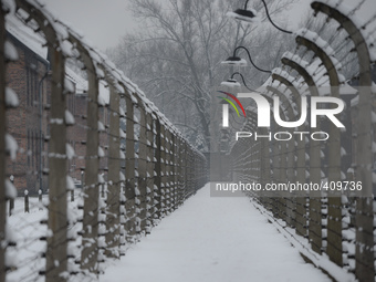 A general view of the Auschwitz I camp. Oświęcim, Poland. 26 January 2015. Picture by: Artur Widak/NurPhoto (