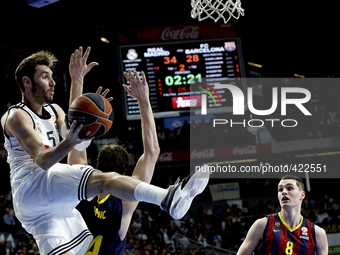 Real Madrid's Spanish player Rudy Fernandez during the Basket Euroleague 2014/15 match between Real Madrid and FC Barcelona, at Palacio de l...