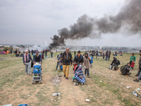 Chaos with clashes between refugees, migrants and the police.  Refugees tried to march to the Northern Greek borders after a false rumor of...