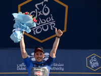 German John Degenkolb from Team Giant-Alpecin   wins the 205km Dubai Silicon Oasis Authority Stage (Dubai-Hatta) and takes the Blue lidear j...