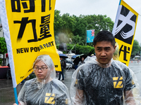 New Pawer Party members taking part at the Annual Labor March During 2019 Labor Day March 6,000 workers took the streets of Taipei City, Tai...