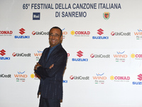 Carlo Conti attends Sanremo 2015 Day 3 Photocall during the 65th Festival della Canzone Italiana 2015 at Teatro Ariston on February 12, 2015...