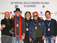Photocall of PFM during a press conference at the Teatro Ariston of Sanremo, on February 13, 2015. (