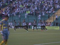 Florianópolis/SC - 21/02/2015 - Figueirense's players celebrate the Fábio Ferreira's own goal, for the 6th round of Santa Catarina's Soccer...