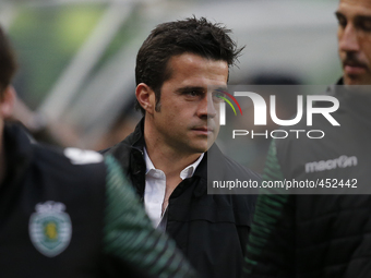 Sporting's coach Marco Silva during the Portuguese League  football match between Sporting CP and Gil Vicente FC at Jose Alvalade  Stadium i...