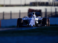 The Finnish driver, Valtteri Bottas, from Williams Martini Racing, in action, during the last day of Formula One test days, in Barcelona on...