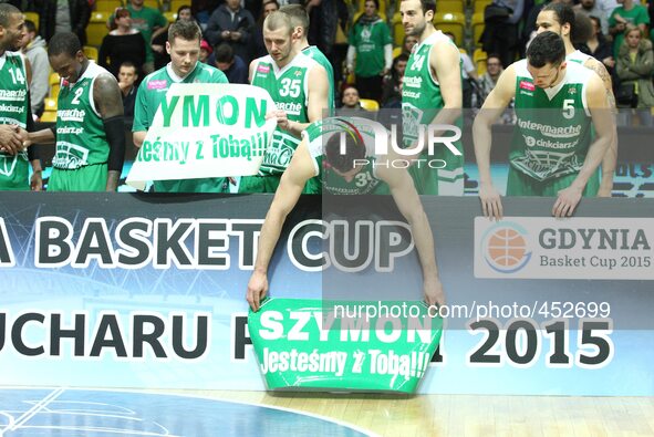 Gdynia, Poland 22nd. Feb. 2015 Basketball: Gdynia Basketball Cup - Cup of Poland 2015 After winning seven final games at Gdynia Arena sports...