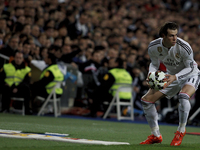 Real Madrid's Welsh forward Gareth Bale during the Spanish League 2014/15 match between Real Madrid and Villarreal CF, at Santiago Bernabeu...