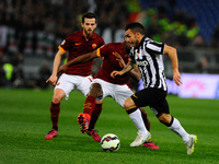 Tevez e Mapou during the Serie A match between AS Roma and Juventus FC at Olympic Stadium, Italy on March 02, 2015. (