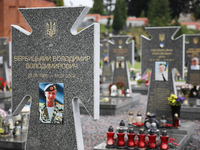 Graves of fallen soldiers of the Ukrainian Army during the War in Donbass area, at the Lychakiv Cemetery in Lviv, Ukraine on 17 July 2019. (...