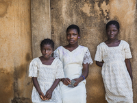 Young girls in the Don Orione health assistance center in Bombuaka, Togo. (
