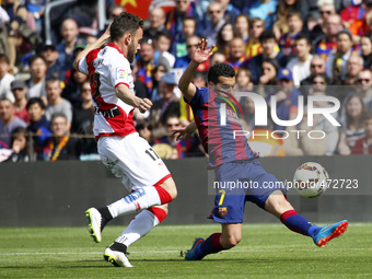 BARCELONA - march 08- SPAIN: Pedro Rodriguez and Quini in the match between FC Barcelona and Rayo Vallecano, for the week 26 of the spanish...