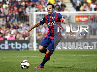 BARCELONA - march 08- SPAIN: Xavi Hernandez in the match between FC Barcelona and Rayo Vallecano, for the week 26 of the spanish league, pla...