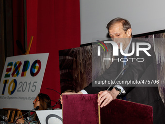 The mayor of Turin Piero Fassino presented the program Exto - Expo 2015 on March 10, 2015 in Turin, Italy .
 An integrated communication pl...