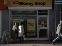 The Money Shop, a provider of payday loans, trading in Stockport on Tuesday 10th March 2015. -- Payday loan companies have been criticised b...