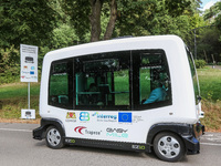Driverless EZ10 - Easymile autonomous vehicle is seen in Gdansk, Poland on 6 September 2019 
Autonomous electric vehicle will operate in Gda...