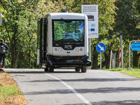 Driverless EZ10 - Easymile autonomous vehicle is seen in Gdansk, Poland on 6 September 2019 
Autonomous electric vehicle will operate in Gda...