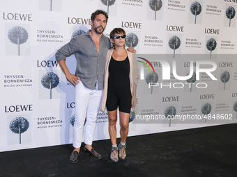 Actor and director Paco Leon and actress Maria Leon attend the Loewe exhibition opening at Thyssen-Bornemisza museum on September 09, 2019 i...