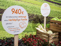 Information about food waste at Lieherr boot during the international electronics and innovation fair IFA in Berlin on September 11, 2019. (