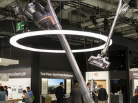 Triflex HX1 vacuum cleaner at the Miele boot during the international electronics and innovation fair IFA in Berlin on September 11, 2019. (