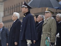 Italy, Rome: The most important political leaders of Italy take part of the celebration for the 154th anniversary of Italian unification on...