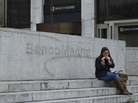 Headquarters Banco de Madrid branch office in Madrid, on March 19, 2015. The financial authority of tax haven Andorra has taken control of p...