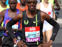 The british Mo Farah before the Lisbon Half-Marathon 2015 on the 22th of March, 2015 ( 