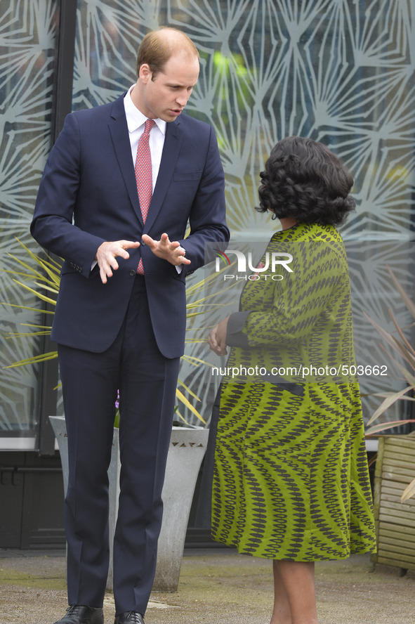 The Duke and Duchess of Cambridge and Baroness Doreen Lawrence leave after visiting the Stephen Lawrence Centre, Deptford, to tour the facil...