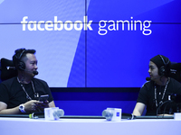 Exhibitors demonstrate Facebook Gaming at the Thailand Game Show 2019 in Bangkok, Thailand, 26 October 2019. (