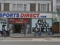A Sports Direct retail outlet store, in Camden, London, liquidating its stock on Friday 27th March 2015. (