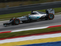 British Lewis Hamilton of  Mercedes AMG Petronas F1 Teami competes during the Malaysian Formula One Grand Prix at Sepang International Circu...