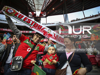 Portuguese supporters during the Portugal vs Serbia EURO 2016 qualifying football match at Luz stadium in Lisbon on March 29, 2015 NURPHOTO/...