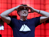 Web Summit's Irish chief executive officer Paddy Cosgrave looks on during the annual Web Summit technology conference in Lisbon, Portugal on...