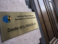 INGV (Istituto Nazionale di Geofisica e Vulcanologia) Palace in the historic center of L'Aquila, on March 31, 2015. The sixth anniversary of...